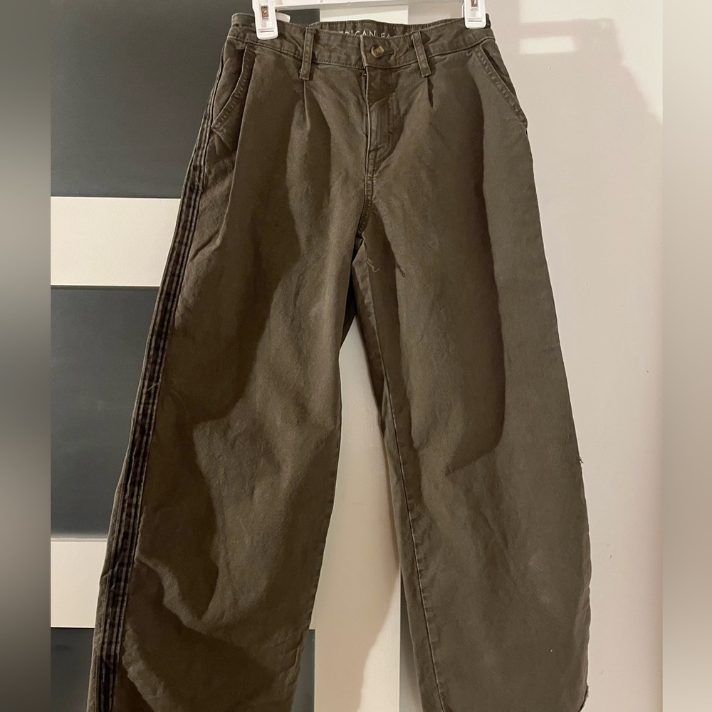 AE x The Ziegler Sisters Stretch High-Waisted Baggy Wide-Leg Pant (Short Length)